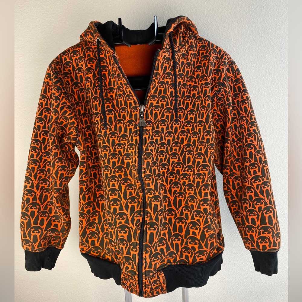 Y2K Upper Playground Mole Print Full Zip Jacket Size M